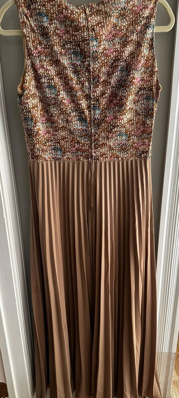 Miss Rubette Vintage halter maxi dress sleeveless mermaid like design pleated 12 - Image 8