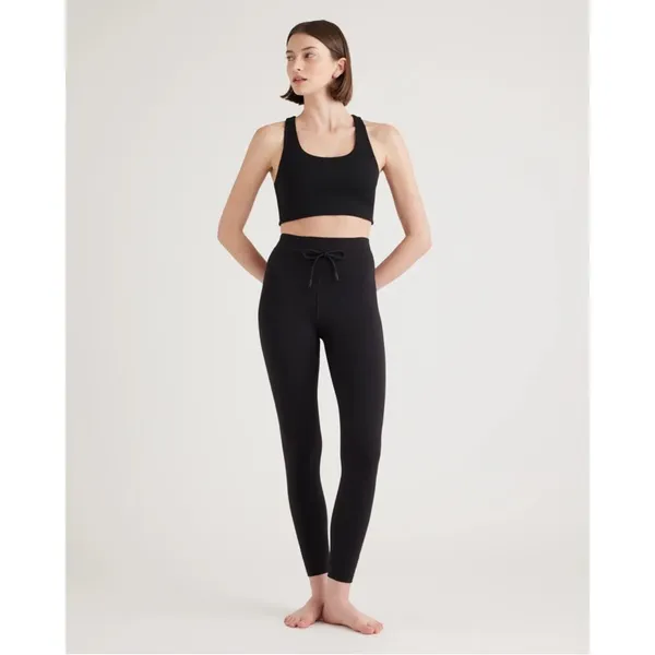 NWT QUINCE Black Ultra-Form Scoop-Neck Longline Bra Size S and M - Image 2