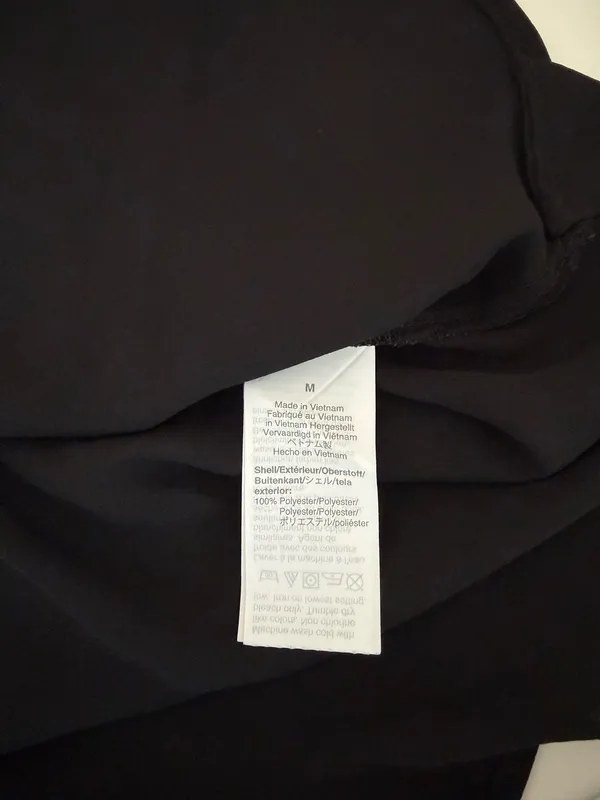 J. Crew Keyhole Neck Cap Sleeve Blouse Black Round Neck - Image 7