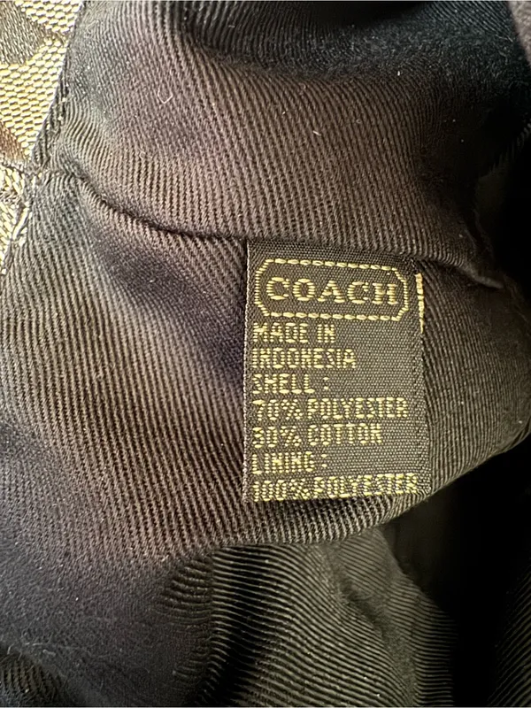 COACH Y2K BUCKET HAT Black Gray S/P Vintage 90s - Image 4