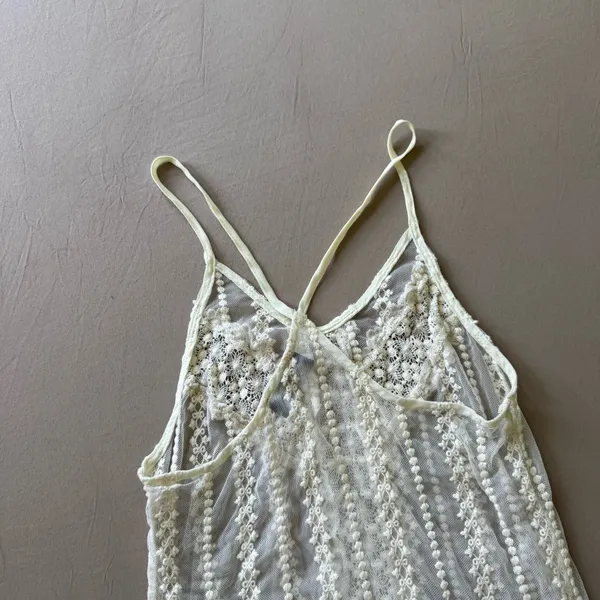 ASTR Vintage Aster Lace Crochet Sheer Maxi Dress - Image 7