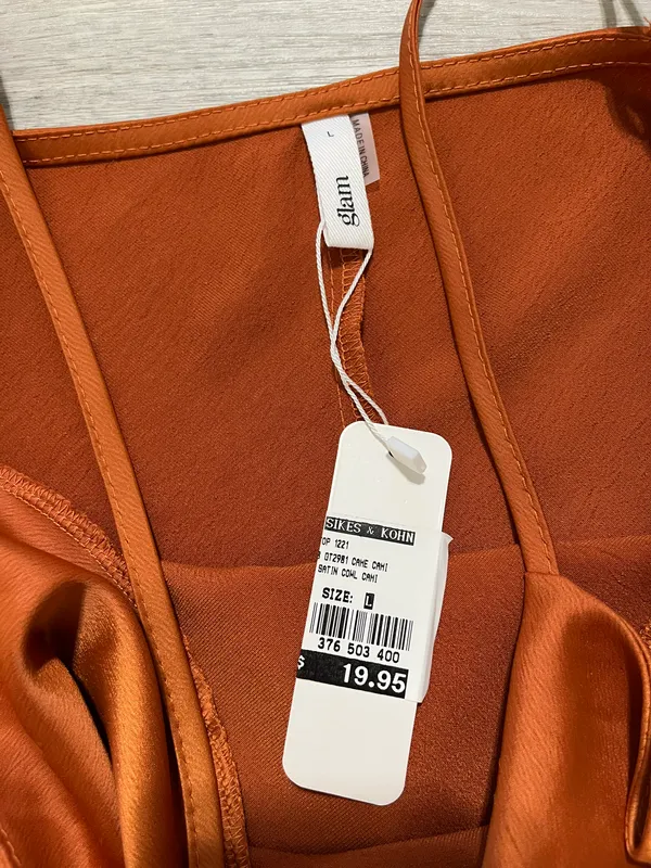Orange Silk Top - Image 2