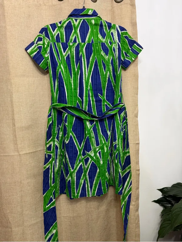Lilly Pulitzer Blue & Green Asymmetrical Dress size 0 - Image 3