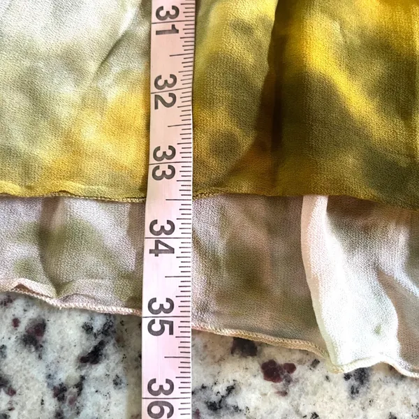 Young Fabulous & Broke Tie Dye‎ Mini Dress Womens Small Yellow Boho Bell Sleeve - Image 9