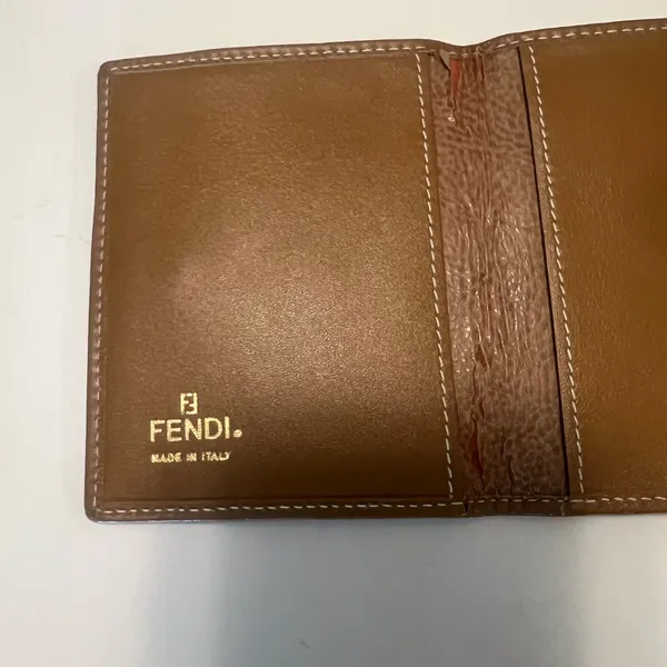 FENDI VINTAGE Bi-fold card‎ holder striped - Image 8