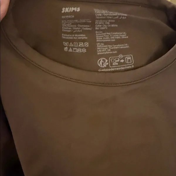 Nwt Skims (G14) Soft Smoothing Long Sleevet-Shirt In Cocoa Xs - Image 7