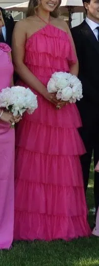 Revelry Carrie Tulle Dress - Malibu Pink - Image 4