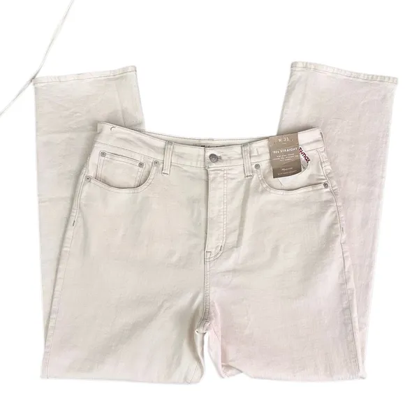 Madewell 90s Straight Jeans‎ High Rise Size W31 White Cream Fitted Through Hip - Image 11