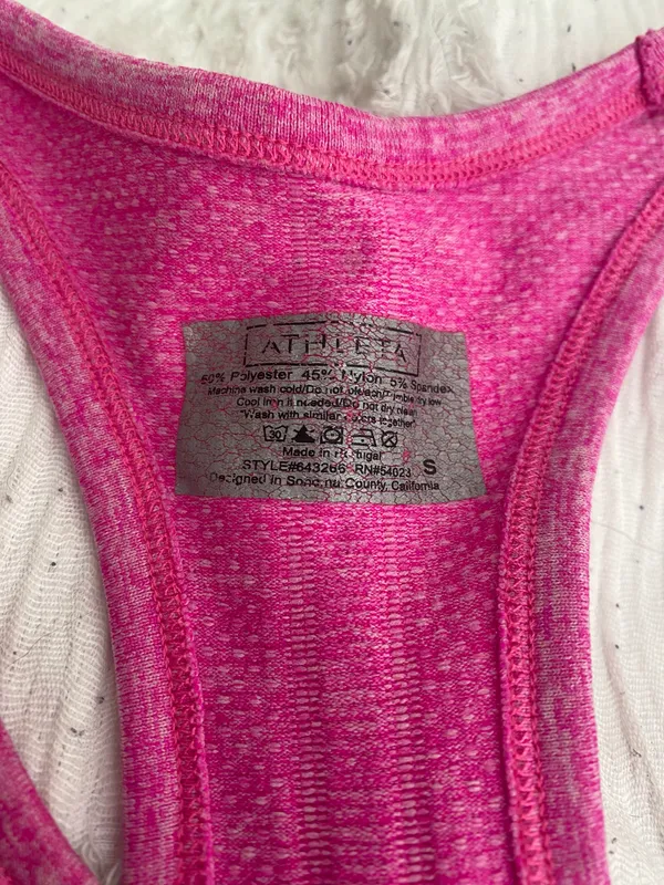 Athleta Pink Workout Tank Top - Image 2