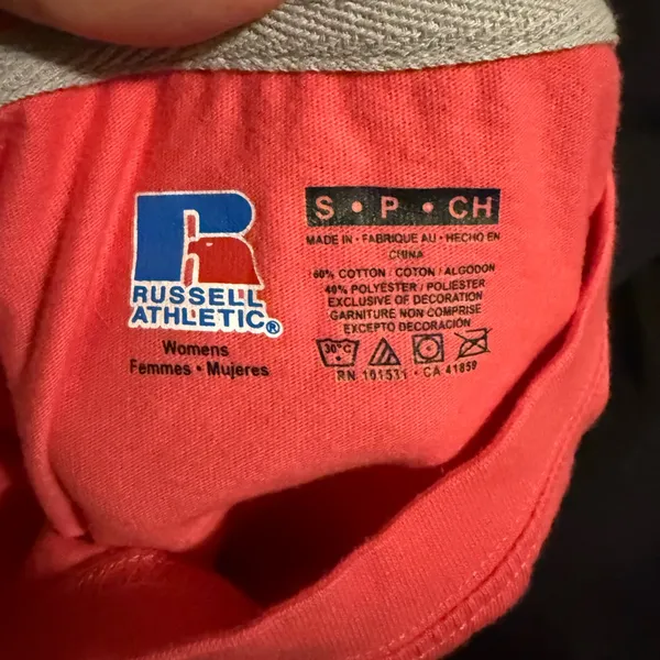 Russell Athletic Pink Women’s T-Shirt‎ - Image 2