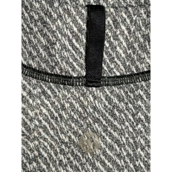 Lululemon Define Jacket‎ Gray Black White Herringbone Full Zip Athletic Size 2/4 - Image 7