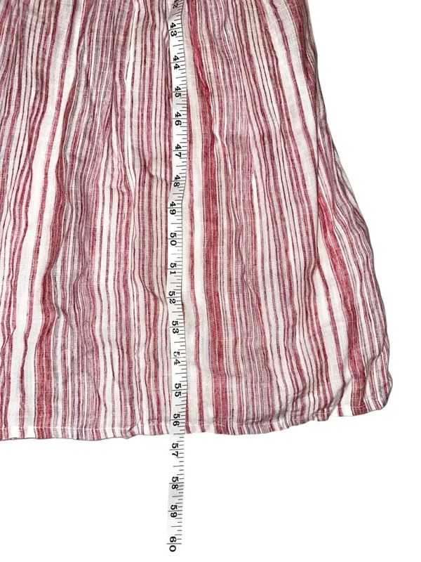 Free People Audrey Halter Red Striped Maxi Dress MEDIUM - Image 9