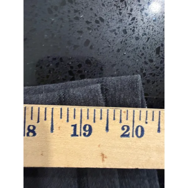 Lululemon Womens Heathered Charcoal Gray Cropped Yoga Leggings Mid Rise Capri - Image 6