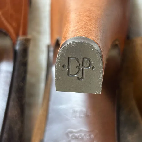 Donald J Pliner Heels Womens 10 Saddle Vishad Open Toe Distressed Leather‎ - Image 11