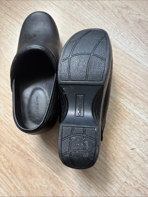 Croft & Barrow Sole Sense Ability Black Clogs Nurse Shoes Work Women Size 7 - Image 7