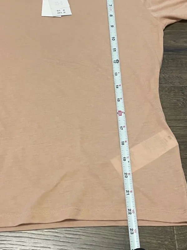 NWT Abercrombie & Fitch Light Pink Sheer Short Sleeve Top, Size Medium - Image 4