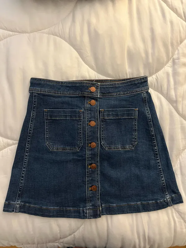 Madewell Denim A-Line Skirt - Image 4