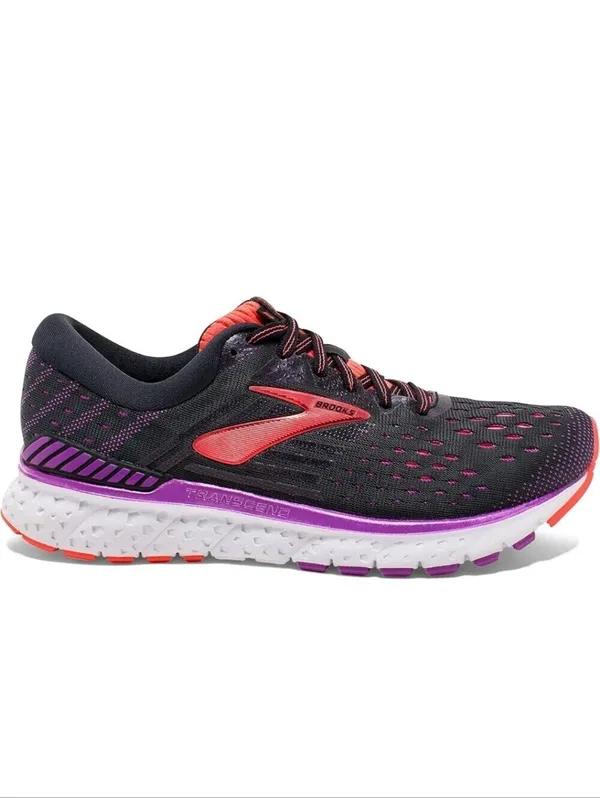 Brooks Transcend 6 Womens Running Shoes Gray/Pink Size 8 Cushion Walk Workout - Image 3