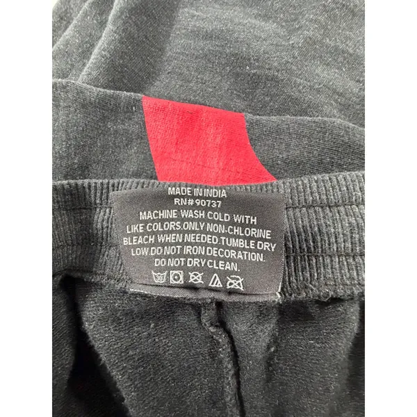 True Religion Womens Joggers Black Red Horseshoe Logo Loungewear Sweatpants M - Image 6