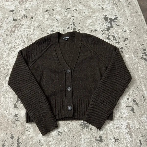 Steve Madden Brown Cardigan Size Medium - Image 2
