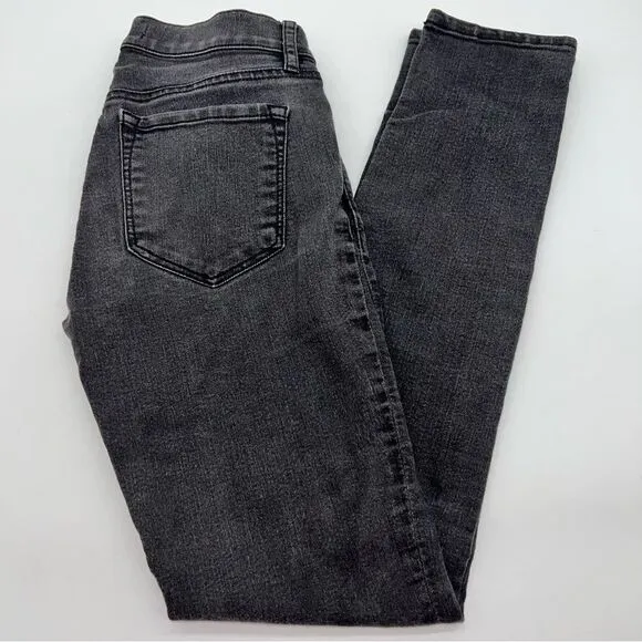 Ann Taylor LOFT Women's Modern Skinny Black Denim Low Rise Jeans Size 24 - Image 2