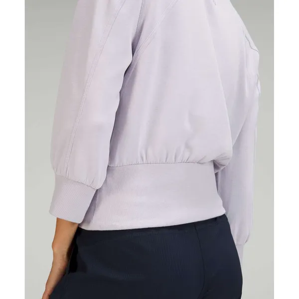Lululemon Softstreme Ribbed-Hem Pullover Faint Lavender Purple Sweatshirt 8 - Image 4