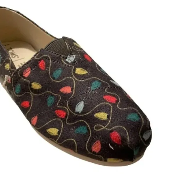 Toms Christmas‎ Lights Shoes 6.5 - Image 2
