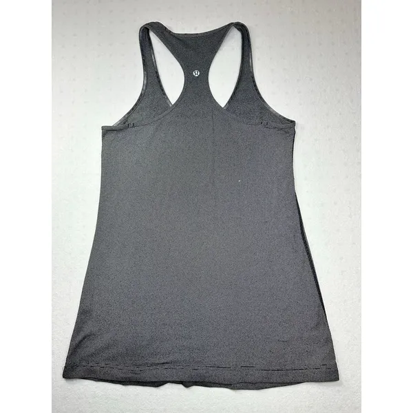 Lululemon Cool Racerback II Tank Top Gray Micro-Stripe | Size S - Image 5