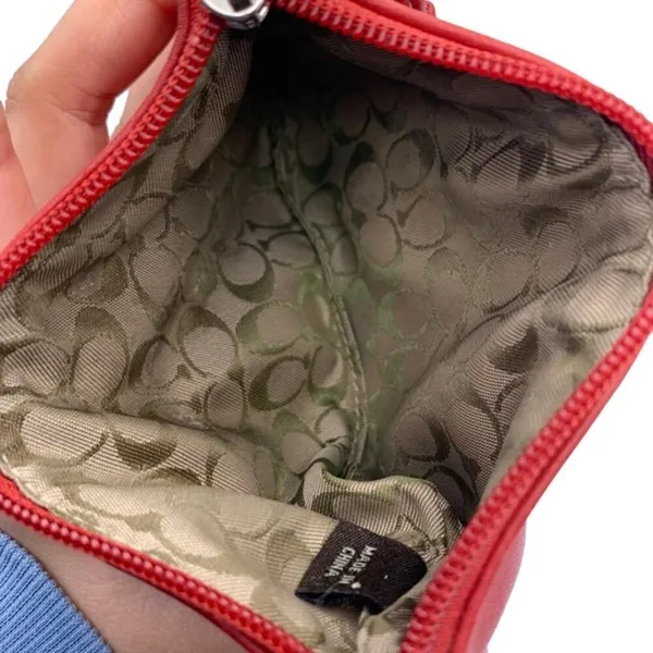 COACH Red Wristlet - Image 5