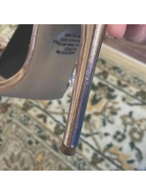 Steve Madden Sweetest Copper and Rhinestone Formal Wedding High Stiletto heels - Image 7