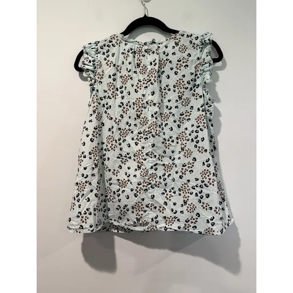 Project Rem Top Womens Medium Cheetah Print 100% Cotton Lightweight Vacation - Image 2