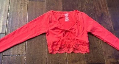 Anthropologie Long Sleeve Crop Top - Image 2