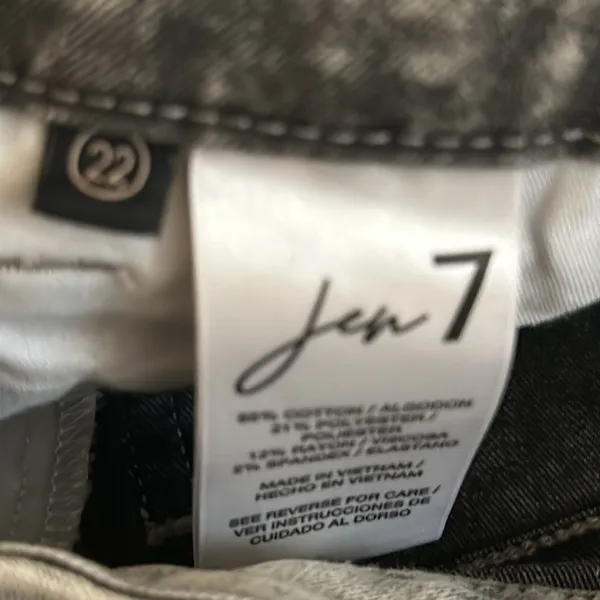 Jen‎ 7 for Seven for All Mankind Slim Boyfriend Embroidered Jeans Size 22 - Image 11