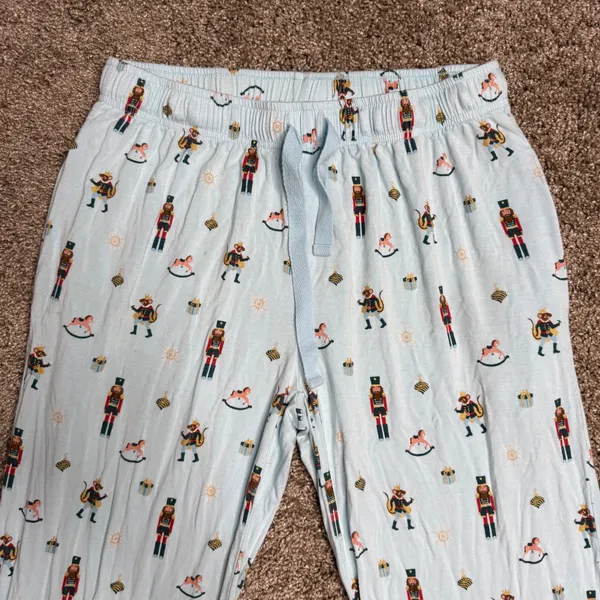 Kyte Baby Pajama Pants Womens S Blue Excellent Nutcracker Bamboo Holiday‎ Lounge - Image 2