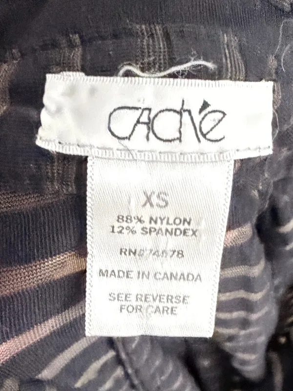 Cache Black Sheer Blouse - Image 6