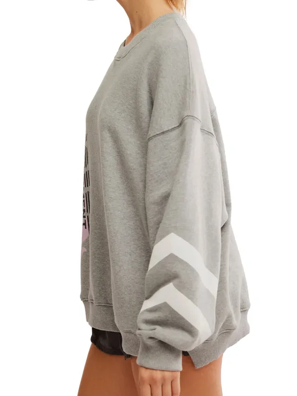 Free People All Star Buti Logo Pullover/Heather Grey - Image 7