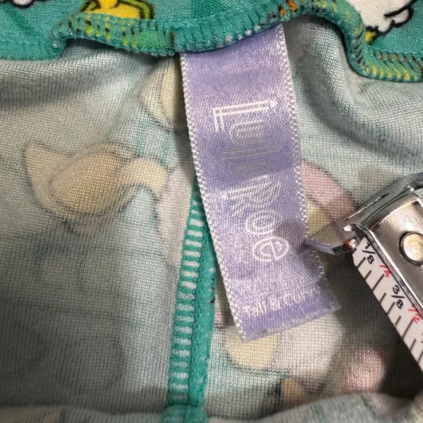 LuLaRoe Disney Daisy Duck Leggings M Teal Tall & Curvy‎ TC High Rise Stretch - Image 3