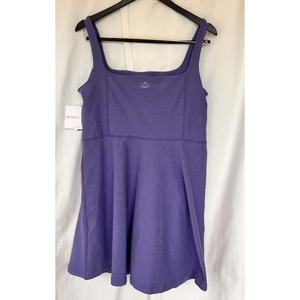 Beyond Yoga Spacedye Court Appeal Mini Dress Size XL Indigo Heather Athleisure - Image 14