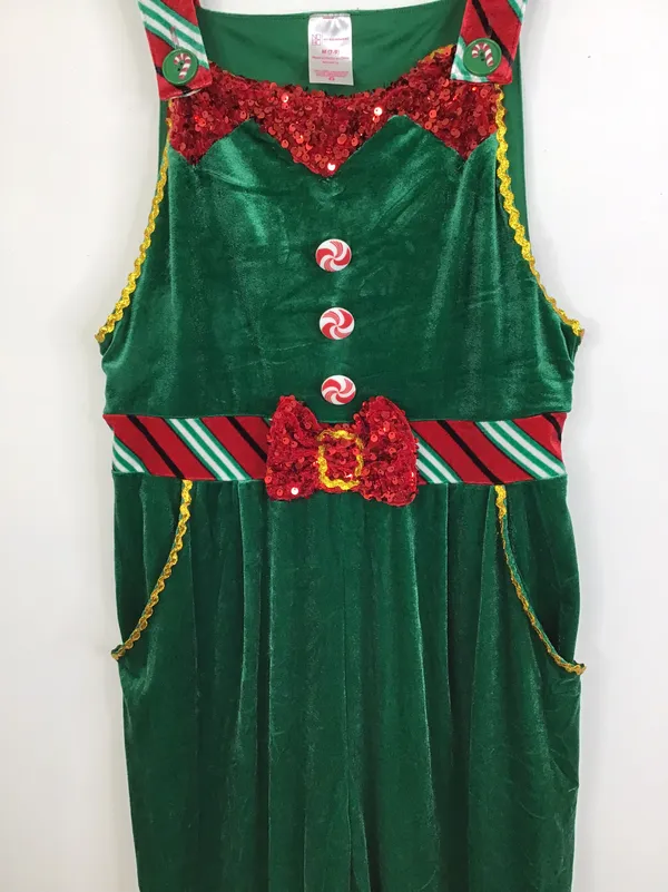 No Boundaries Juniors Christmas Jumpsuit Size Medium - Image 3
