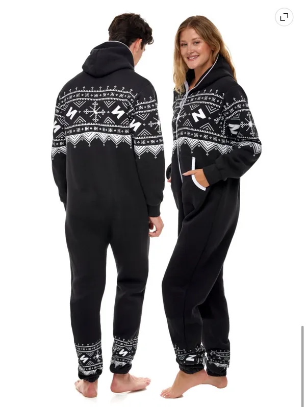 Skylinewears Nordic Print Sweatshirt Pajama Jumpsuit - Image 5