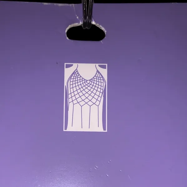 NWT Claire's Silver Metal Rhinestone Chain Body Shirt Party Rave Sexy - Image 2