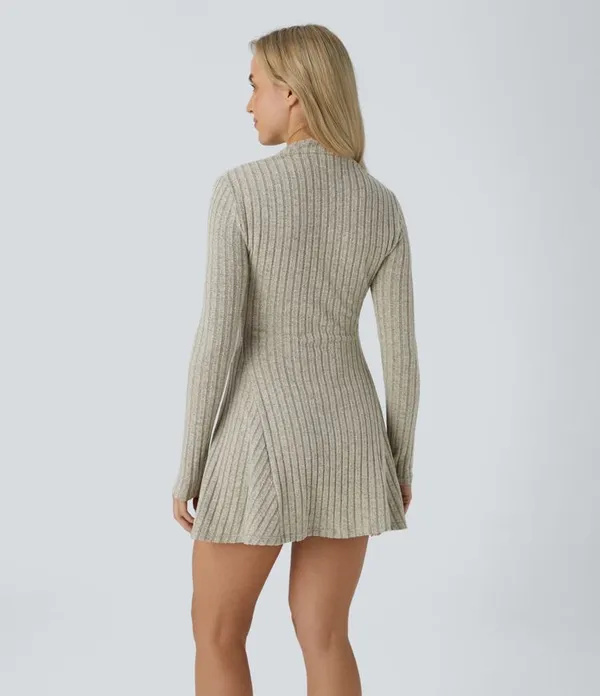 Halara Grey Knit Sweater Dress - Image 2