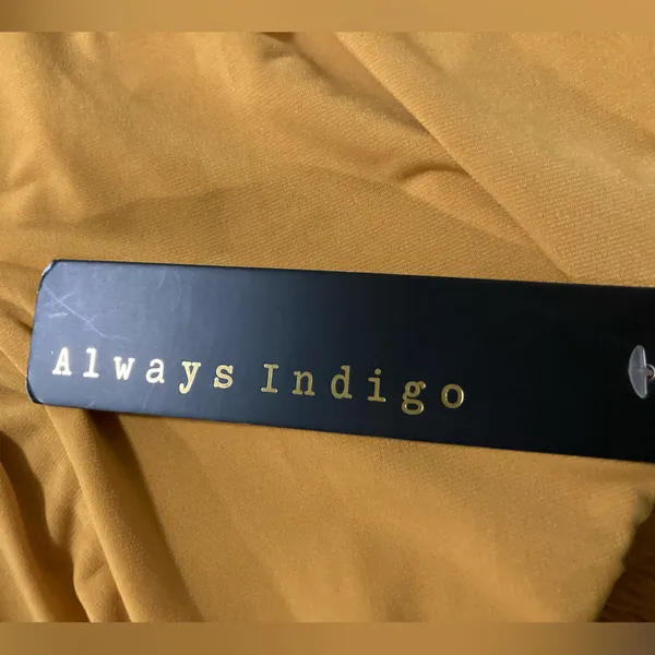 Always Indigo Boho Mustard Wide Leg Pull - Image 12