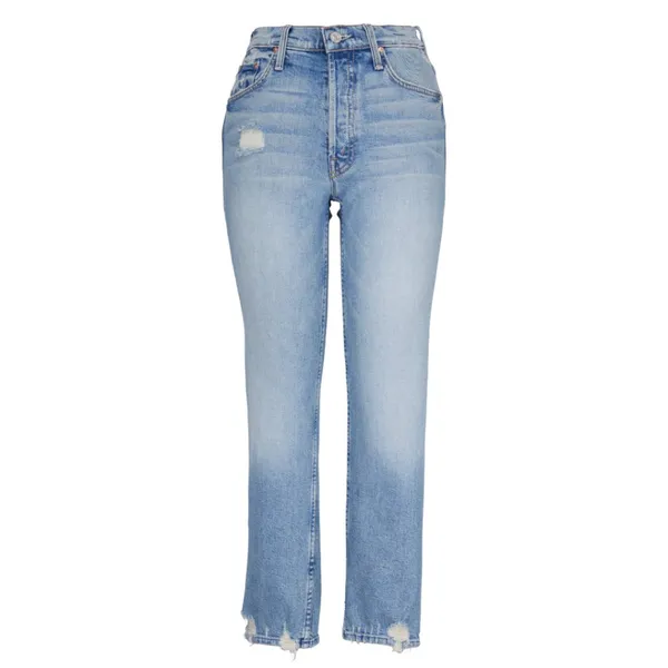 Mother Superior Tomcat Relaxed High Rise Distressed Jeans Capsule Denim Cropped - Image 2