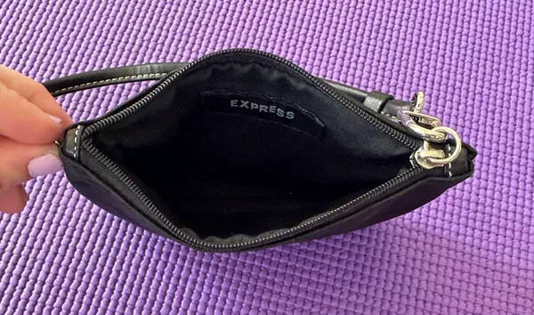 EXPRESS Logo Wristlet - Black Canvas - Image 3