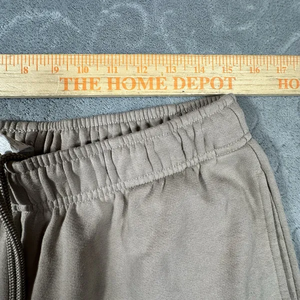 Alo Yoga Accolade Sweatpants Womens Medium Taupe Wide Leg Fleece Lounge Trousers - Image 11