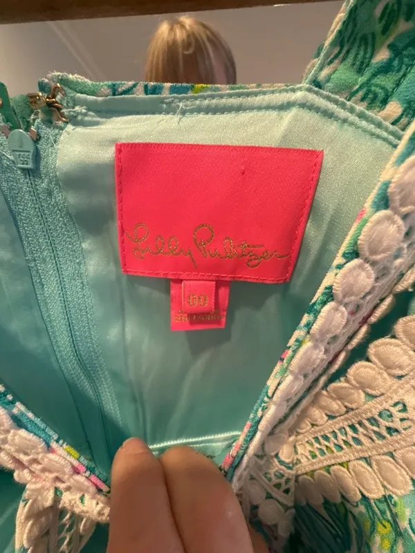 Lilly Pulitzer Ryder Romper Green Sunshine City Size 00 Beauty! - Image 4