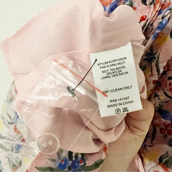 NEW ASTR Kelby Coset Midi Dress Pink Floral Revolve Size Medium M - Image 5