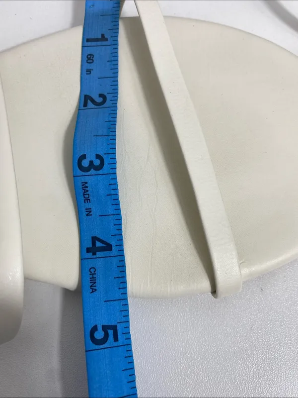 TKEES Cream Double-strap Minimal Slide Sandals Size 11 US - Image 11