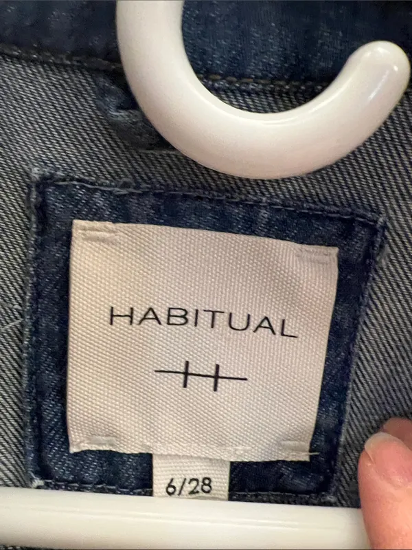 Habitual Denim Blue Short-Sleeve Utility One-Piece - Image 3